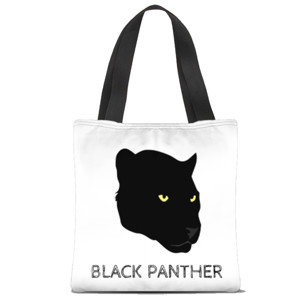 Tas Tote Fullprint Panther X Black Panther