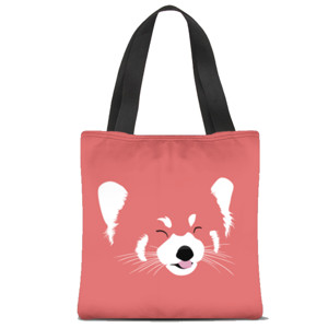 Tas Tote Fullprint Red Panda Bag