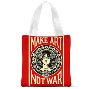 Tas Tote Fullprint tote bag full print motif art