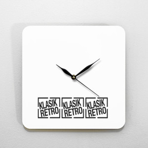 Jam Dinding Jam Kotak- katro-3horizontal-hitam