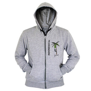 Hoodie Zipper Budaya Indonesia Nyiur Kelapa