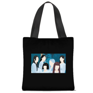 Tas Tote Fullprint Kaos (G)-idle Hwaa Drawing