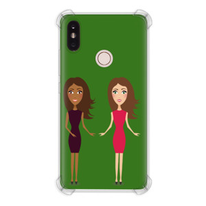 Gadis senang berdua Casing HP