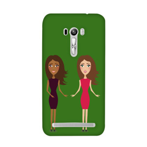 Gadis senang berdua Casing HP