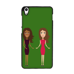 Gadis senang berdua Casing HP