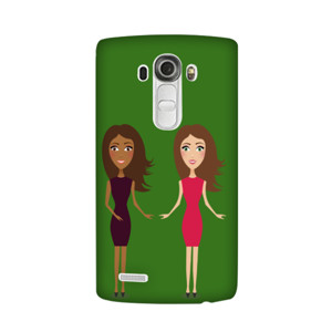 Gadis senang berdua Casing HP