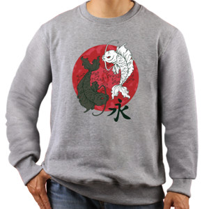 Jaket Sweater Ikan Koi Jepang