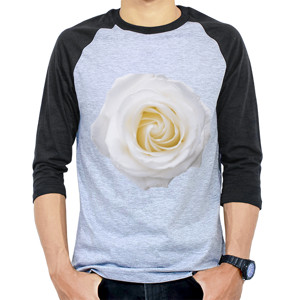 Kaos Raglan White rose Sweater KAYA13SW