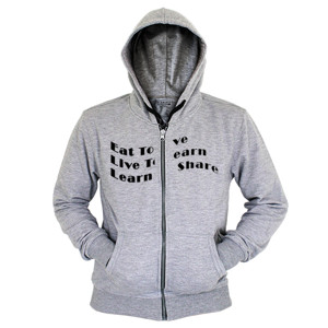 Hoodie Zipper Live is Sharing
