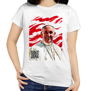 Kaos Wanita POPE FRANCIS 018