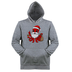 Jaket Hoodie Kaos Natal Santa Octopus