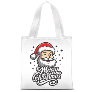 Tas Tote Fullprint Santa Wink