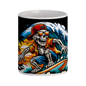 Mug Surfboard Sunset