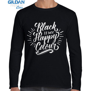 Kaos BLACK IS MY HAPPY COLOUR
