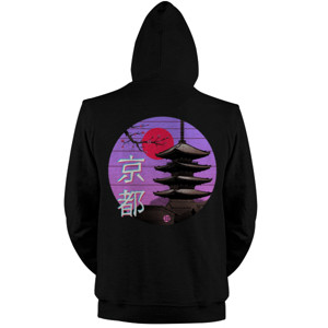 Jaket Hoodie Japanese pagoda (塔婆)