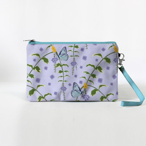 Dompet blue butterfly in the garden