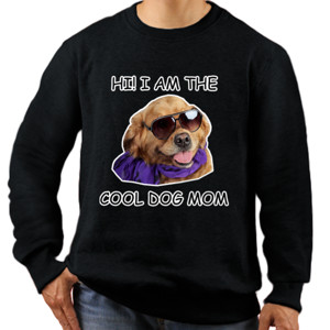 Jaket Sweater I am The Cool Dog Mom Black