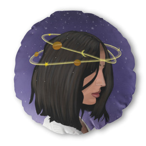 Bantal Bulat Women Galaxy - Round Pillow