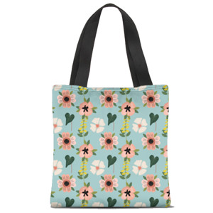 Tas Tote Fullprint Bunga