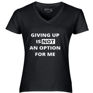 Kaos QUOTE|GIVING UP IS NOT AN OPTION FOR ME #AIM