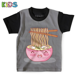 Kaos Anak Full-Print Mie ramen