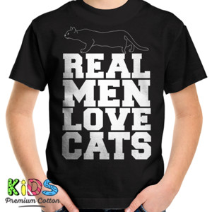Kaos REAL MEN LOVE CATS