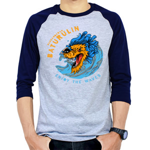 Kaos Raglan wolfwaves raglan