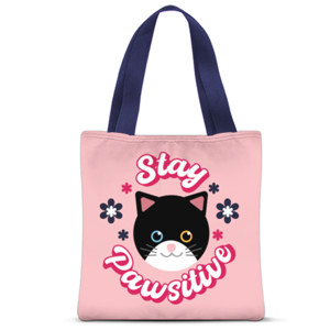 Tas Tote Fullprint Stay Pawsitive