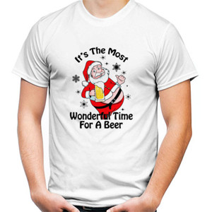 Kaos Christmas santa this time for beer - 1