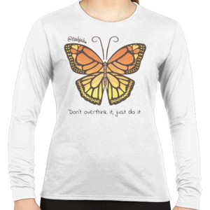 Kaos Orange Butterfly