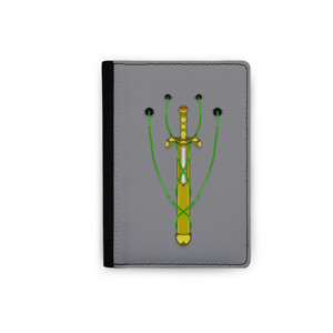 Dompet Passport Pedang emas