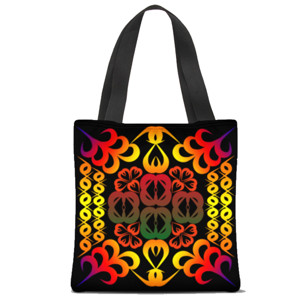 Tas Tote Fullprint Multi Color