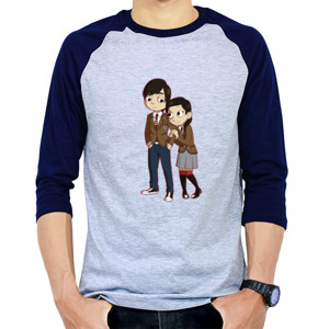 Kaos Raglan Anak Muda Korea