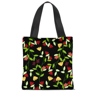 Tas Tote Fullprint Fresh flowers
