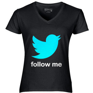 Kaos twiter follow me