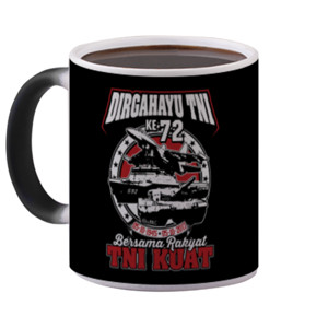 Mug Bunglon Dirgahayu TNI ke 72, bersama rakyat TNI kuat