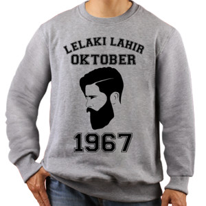 Jaket Sweater Lelaki Lahir Oktober 1967