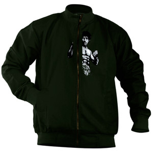 Jaket Bomber Kung Fu Silhouette 3