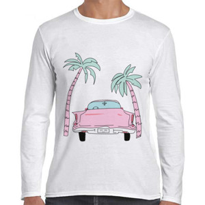 Kaos kaos palm beach pink car