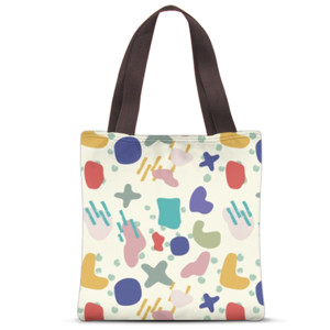 Tas Tote Fullprint Free Style in Cream