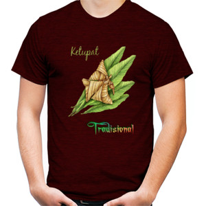 Kaos Pria Two Tone Ketupat Tradisional