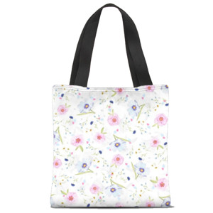 Tas Tote Fullprint Floral Pattern
