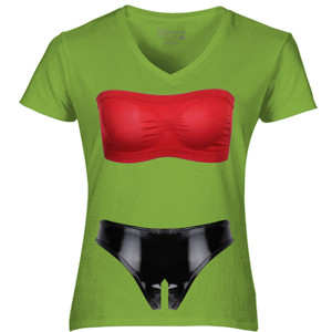 Kaos Bikini Belah Bawah Warna Hitam