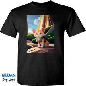 Kaos kucing berpetualang 