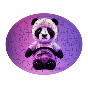 Puzzle Cute-Frowned Panda