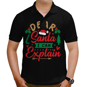 Kaos Polo Kaos Natal Santa Claus Funny Topi Sinterklas