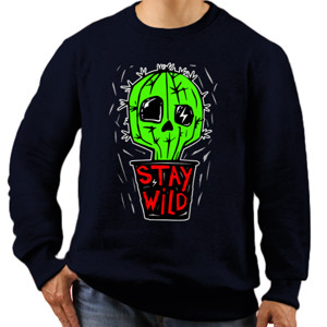 Jaket Sweater STAY WILD -CACTUS