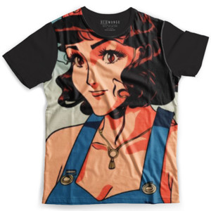 Kaos Fullprint Wanita Cantik 