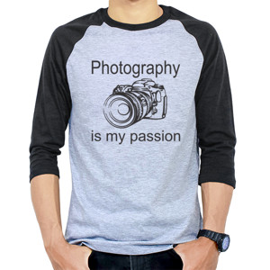 Kaos Raglan fotografer passion