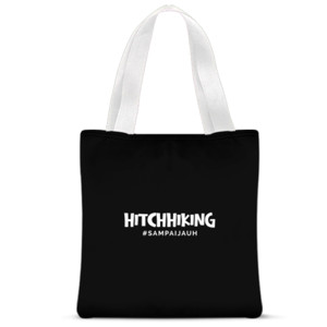 Tas Tote Fullprint Tote Bag HITCHHIKING #SAMPAIJAUH